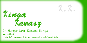 kinga kamasz business card